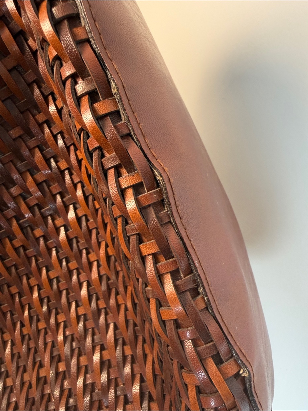 Vintage Boho Woven Brown Bag with Braided Strap - Picture 16 of 16